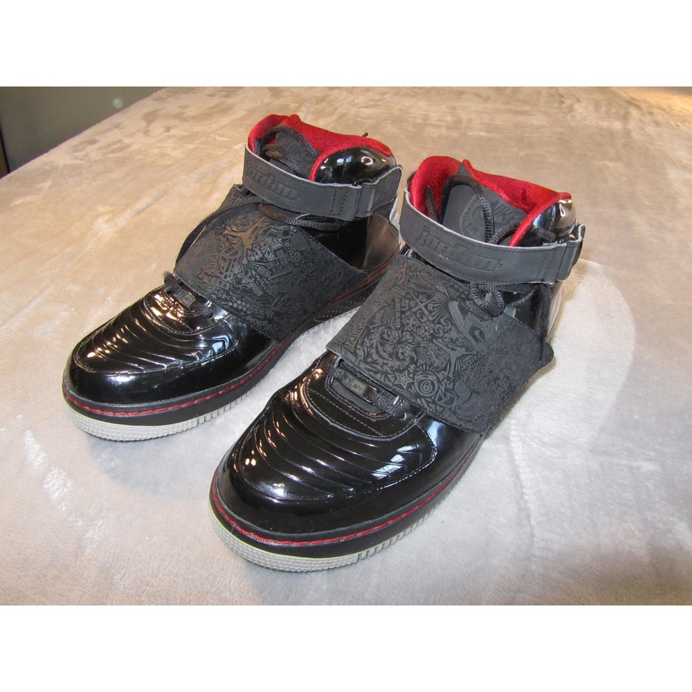 Jordan‎ AJF 20 Best of Both Worlds Black Patent Leather Sneakers 331823-001